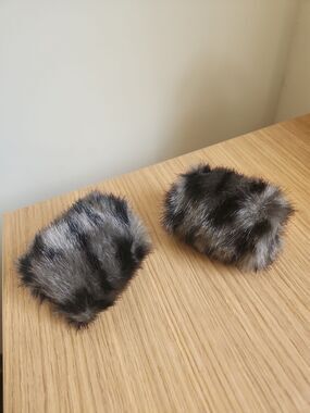 Tyler Boe Set of 2 Faux Fur Wrist Cuffs Bands